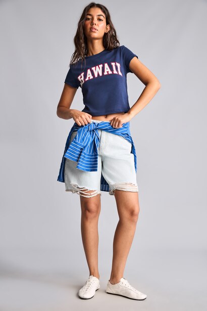 Slim Fit Ribana Short Sleeve T-Shirt