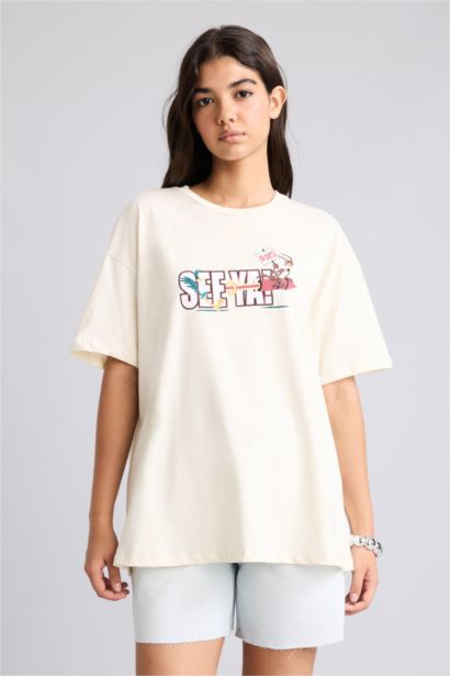 Looney Tunes Oversize Kısa Kollu Tişört