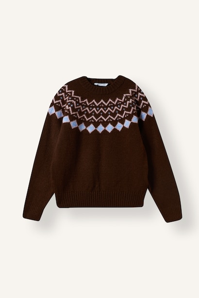 Girl Regular Fit Crew Neck Pullover