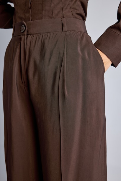 Wide Leg Yüksek Bel Pantolon