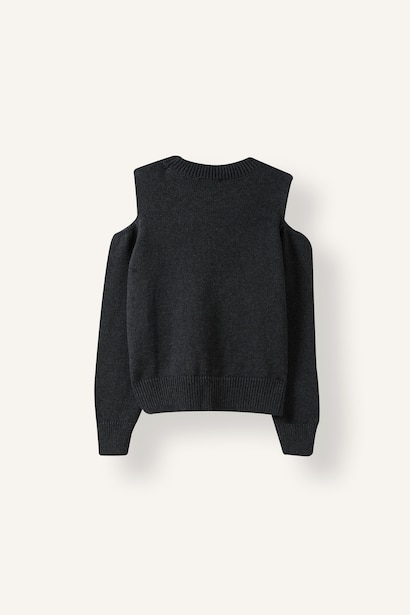 Girl Regular Fit Embroidered Crew Neck Pullover