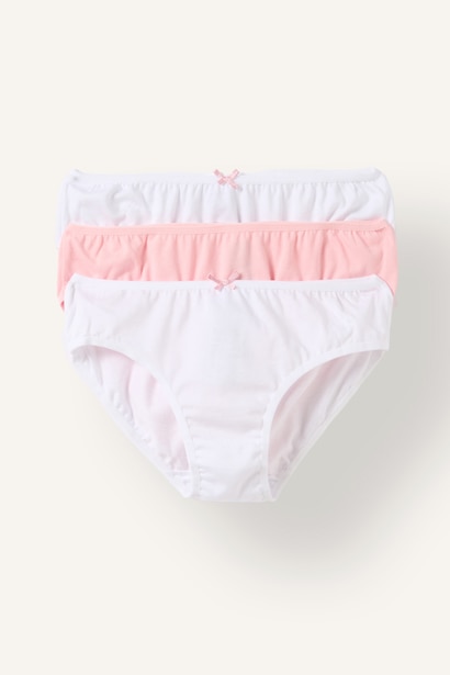 3'lü Slip Külot Set Kız Çocuk