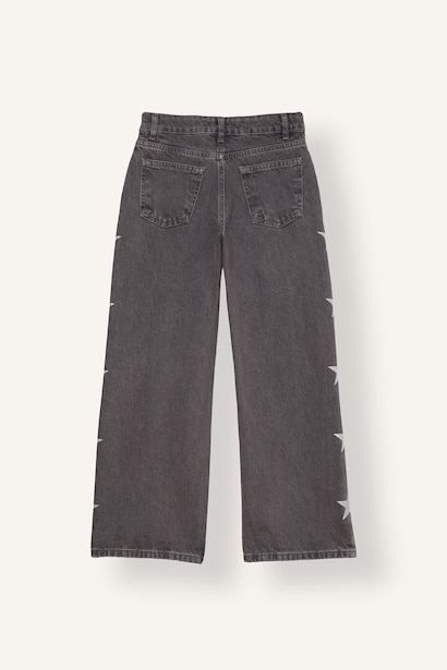Straight Fit Denim Trousers