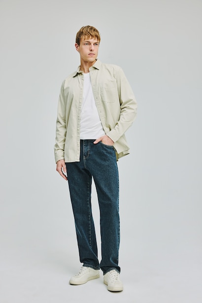 Straight Fit Uzun Boy Jean Pantolon