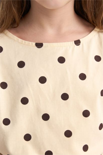 Regular Fit Polka Dot Short Sleeve T-Shirt