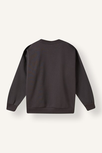 Man Printed Crew Neck Sweatshirt