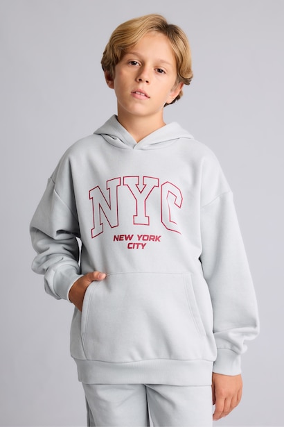 Printed Hooded Sweatshirt