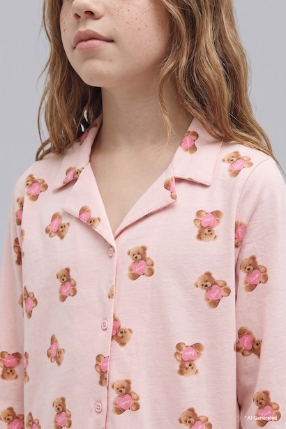 Ayıcık Desenli 2'li Pijama Takım