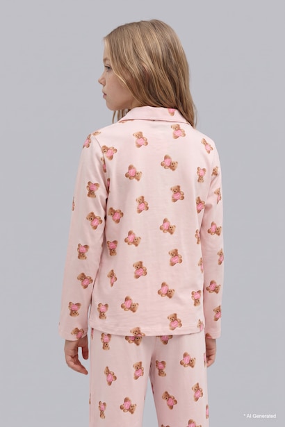 Ayıcık Desenli 2'li Pijama Takım