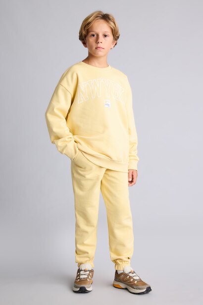 Printed Crew Neck Sweatshirt