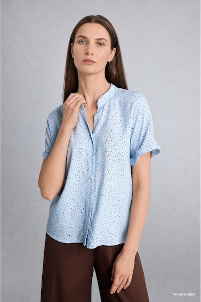Regular Fit Crew Neck Short Sleeve Shirt