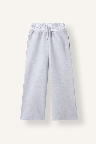 Beli Bağcıklı Wide Leg Eşofman Altı Kız Çocuk