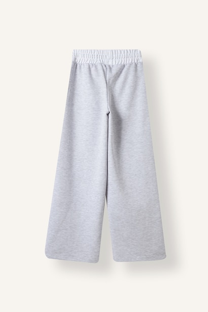 Beli Bağcıklı Wide Leg Eşofman Altı Kız Çocuk