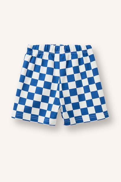 Regular Fit Plaid Normal Waist Shorts