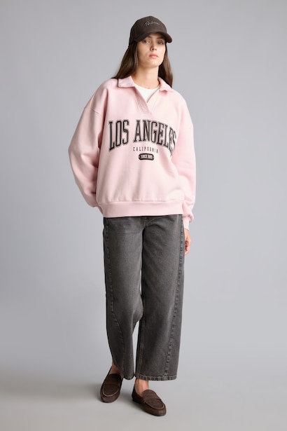 Regular Fıt Kalın Sweatshirt Kumaşı Sweatshirt