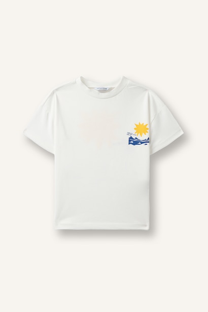 Regular Fit Slogan Short Sleeve T-Shirt
