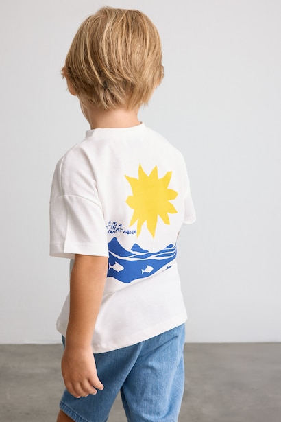Regular Fit Slogan Short Sleeve T-Shirt