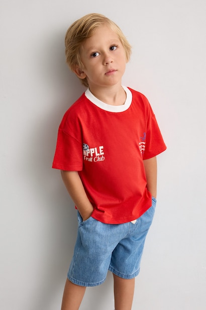 Oversize Fit Printed Short Sleeve T-Shirt