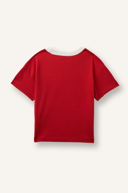 Oversize Fit Printed Short Sleeve T-Shirt