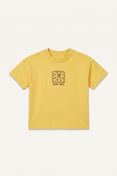 Oversize Fit Printed Short Sleeve T-Shirt