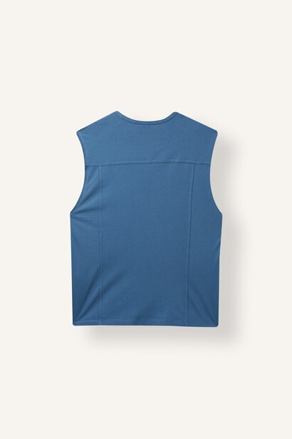 Boxy Fit Crew Neck Sleeveless Tank Top