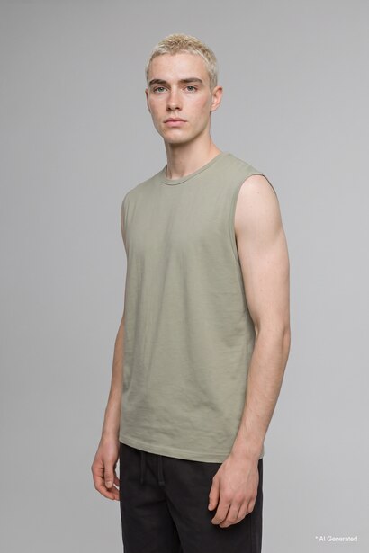 Boxy Fit Bisiklet Yaka Basic Atlet