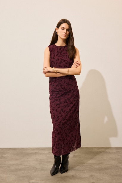 Tulle Midi Dress