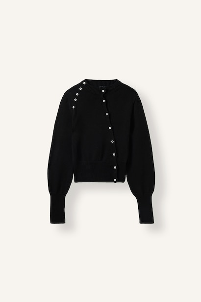 Regular Fit Crew Neck Cardigan