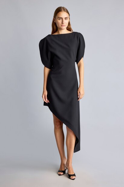 Crepe Midi Dress