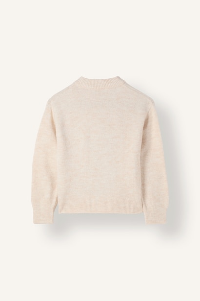 Girl Regular Fit Animal Turtleneck Pullover