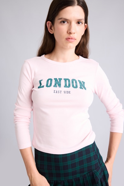 Slim Fit Ribana Long Sleeve T-Shirt