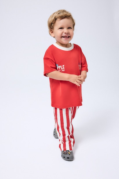 Regular Fit Striped Normal Waist Trousers