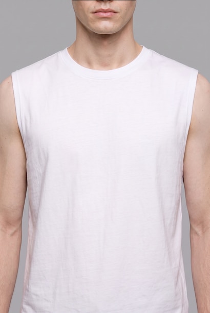 %100 Pamuk Boxy Fit Fitilli Atlet