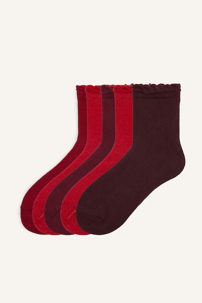 5 Piece Cotton Short Socks