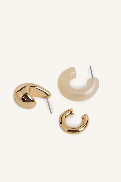 Kadın 5'li Kalın Earcuff Küpe Seti