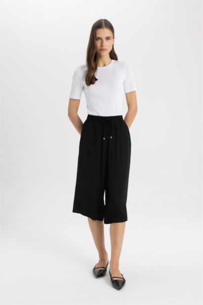 High Waist Crop Fit Belmando Capri