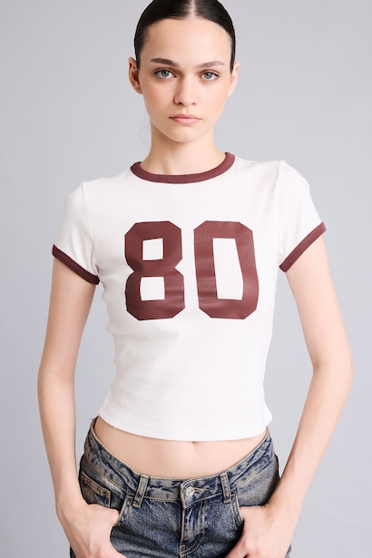 Slim Fit Ribana Short Sleeve T-Shirt