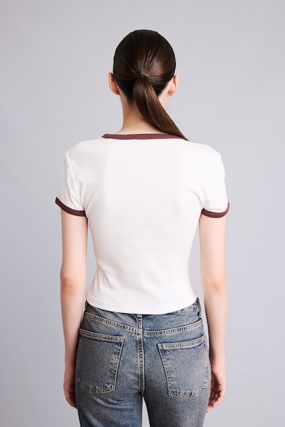 Slim Fit Ribana Short Sleeve T-Shirt
