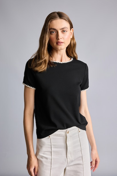 Slim Fit Ribana Short Sleeve T-Shirt