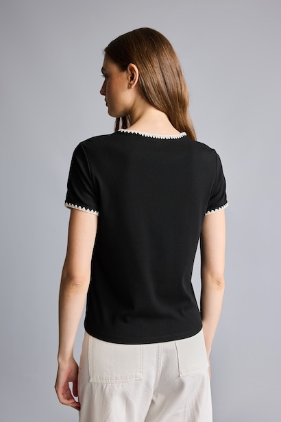 Slim Fit Ribana Short Sleeve T-Shirt