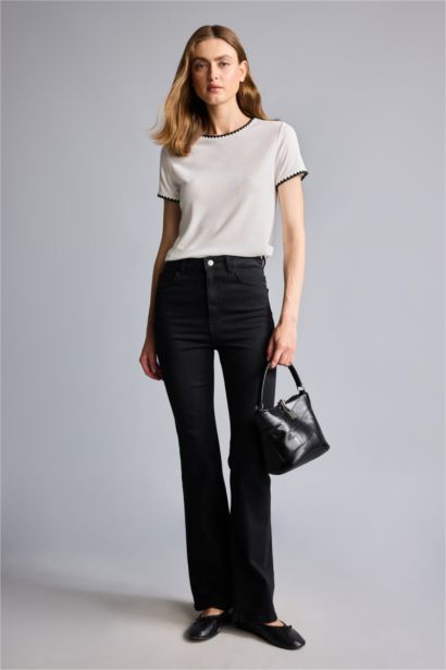 Slim Fit Ribana Short Sleeve T-Shirt