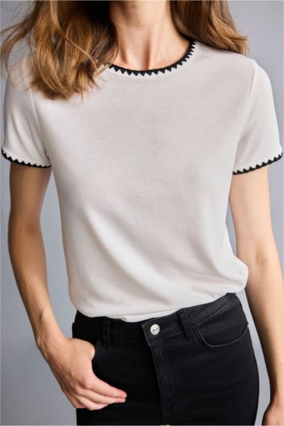 Slim Fit Ribana Short Sleeve T-Shirt