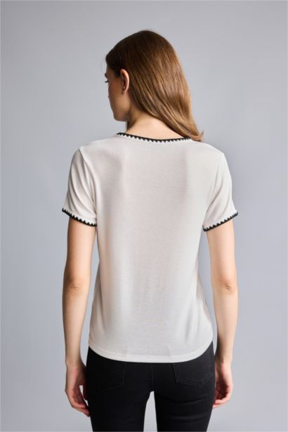 Slim Fit Ribana Short Sleeve T-Shirt