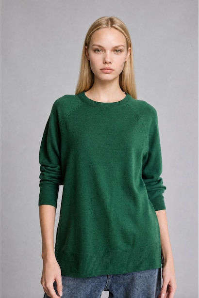 Ultra Yumuşak Relaxed Fit Basıc Kazak