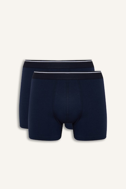 Regular Fit Şeritli Modal 2'li Boxer