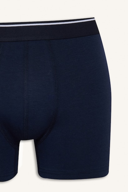 Regular Fit Şeritli Modal 2'li Boxer