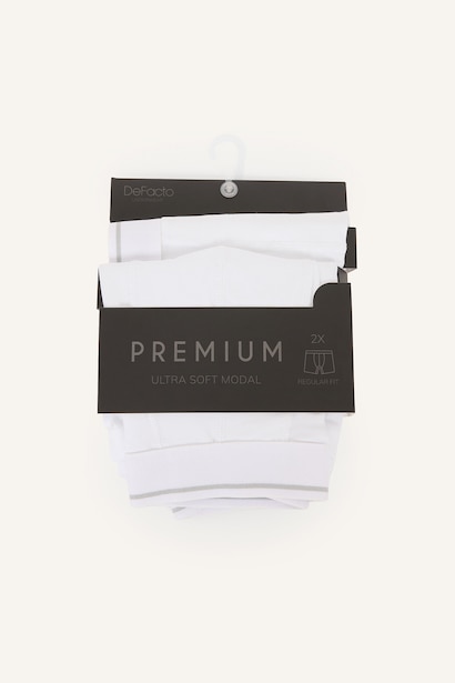 Regular Fit Beli Lastikli 2'li Boxer