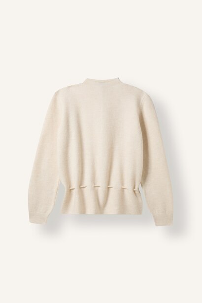 Relaxed Fit Beli Bağcıklı Basic Hırka