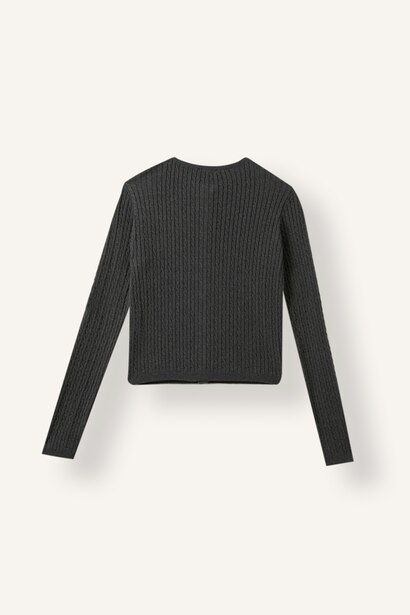Regular Fit Fitilli Basic Hırka