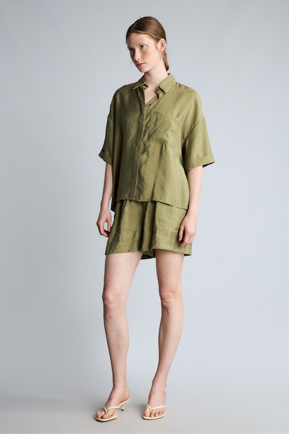Modal Elastic Waist Shorts